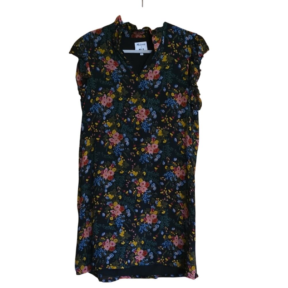 Madewell x No.6 Silk Beacon Dress 8 Garden Bouquet Floral H2257